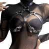 Subblime - Harnais Poitrine En Cuir Noir Taille Unique